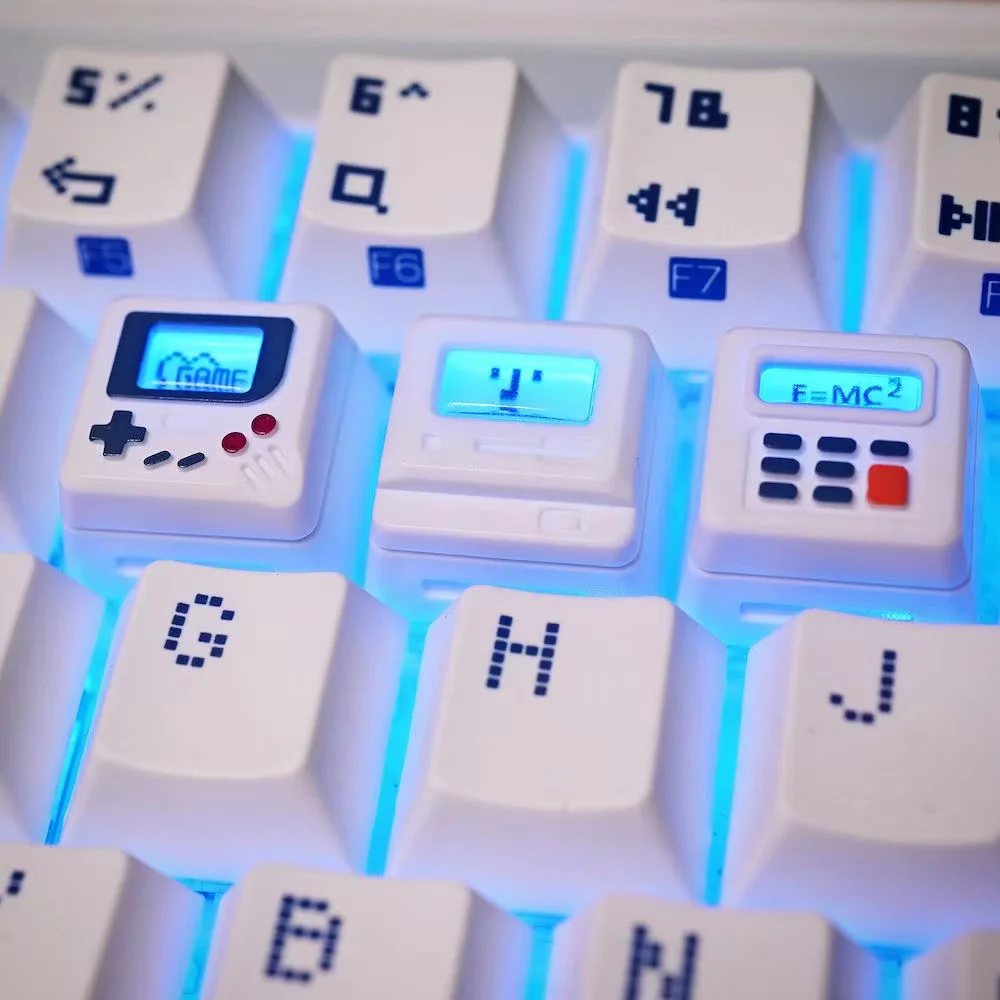 Retro Gaming Kit - K-04 3-in-1 Creative Retro Transparent Keycap