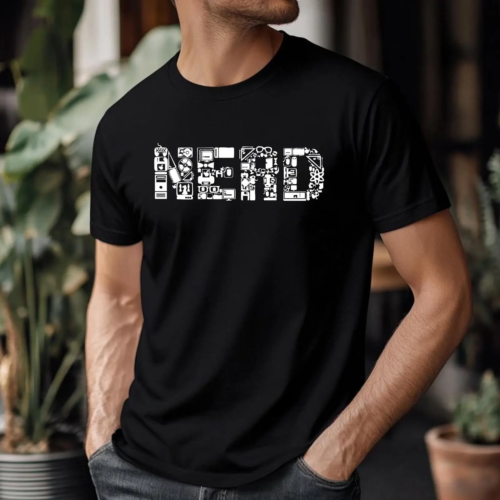 Retro Gaming Icons - Retro Tech Nerd T Shirt Science