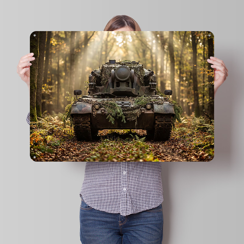 Camouflaged Tank in a Forest P - Retro Gaming At Home 评论和价格