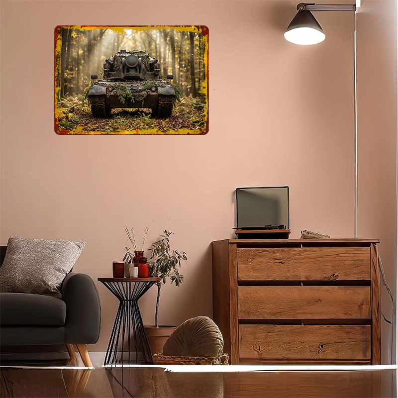 Camouflaged Tank in a Forest P - Retro Gaming At Home 评论和价格
