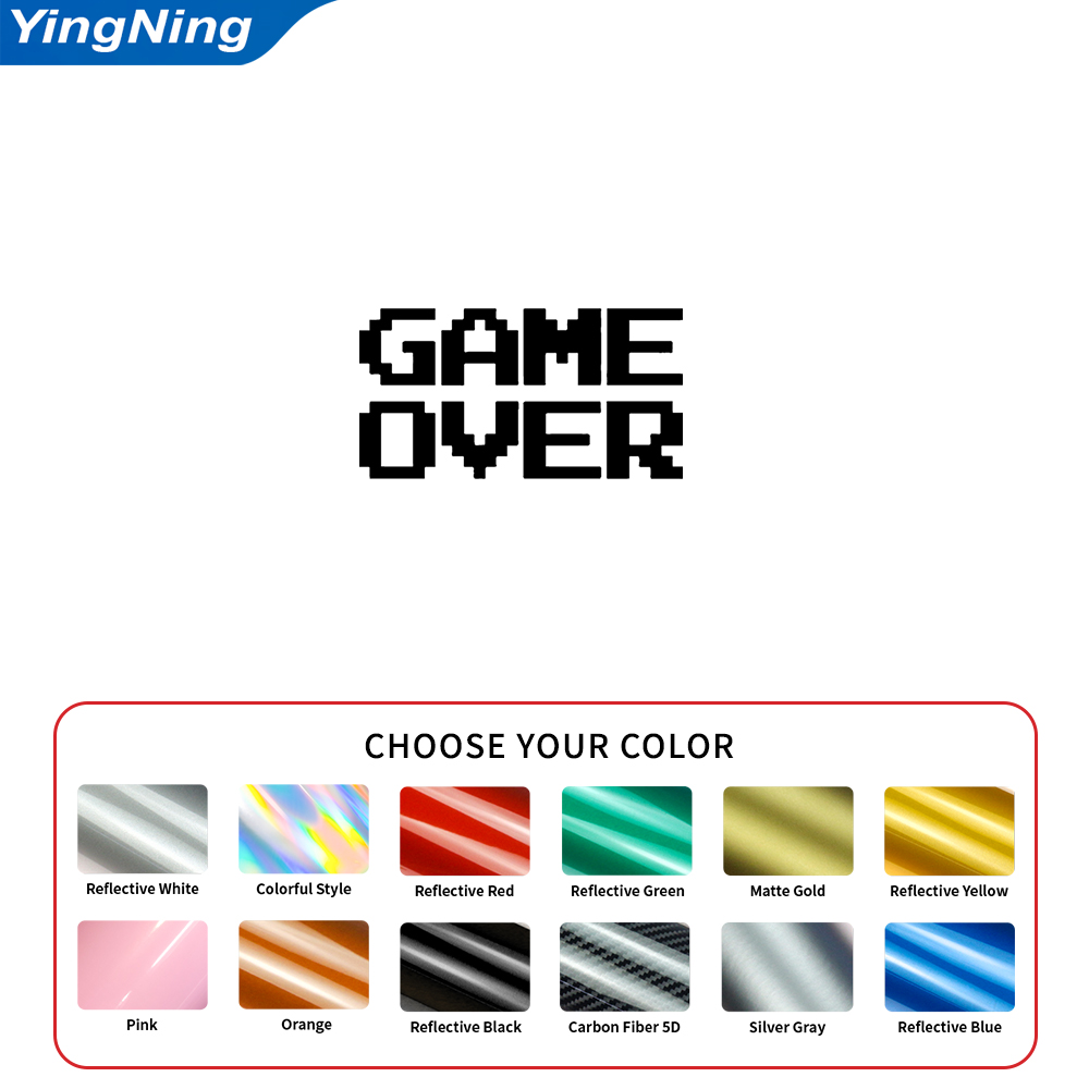 Reflective Game Over Car Decal - Retro Gaming Laptop 评论和价格