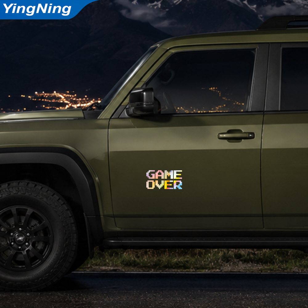 Reflective Game Over Car Decal - Retro Gaming Laptop 评论和价格
