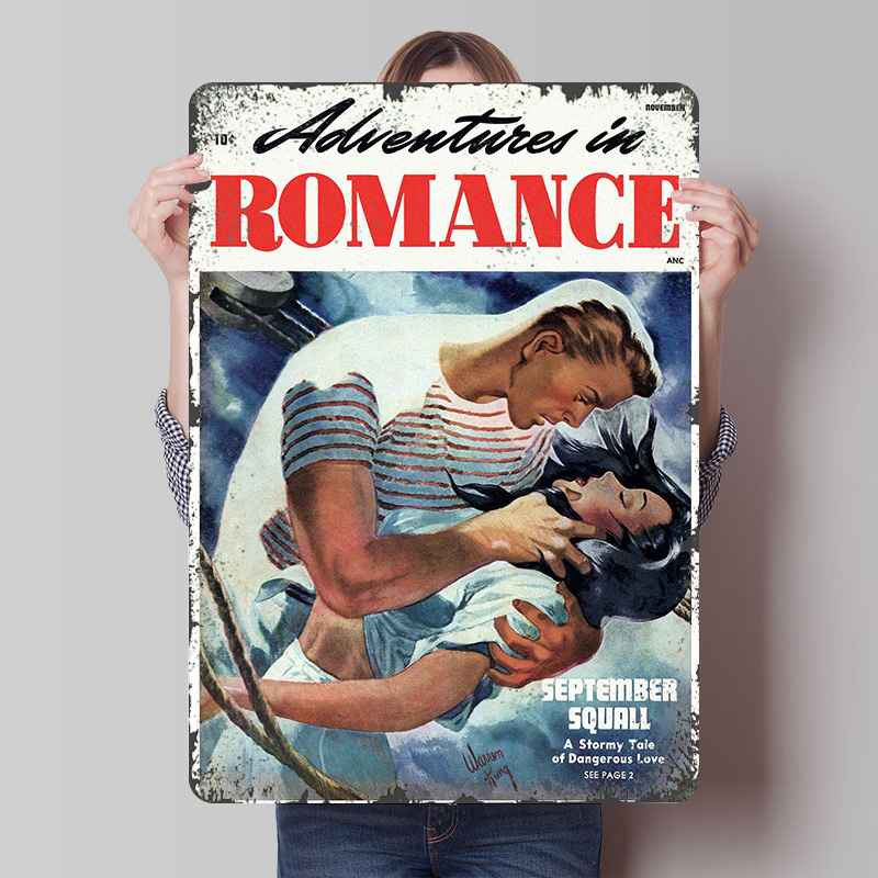 ADVENTURES IN ROMANCE Tinplate - Retro Gaming At Home 评论和价格