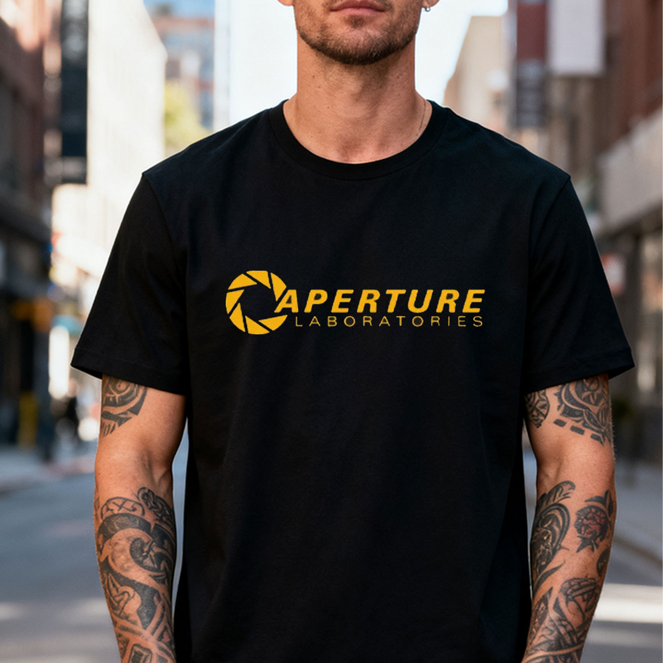 Men's Cotton T-shirt Aperture  - Retro Gaming Logo 评论和价格