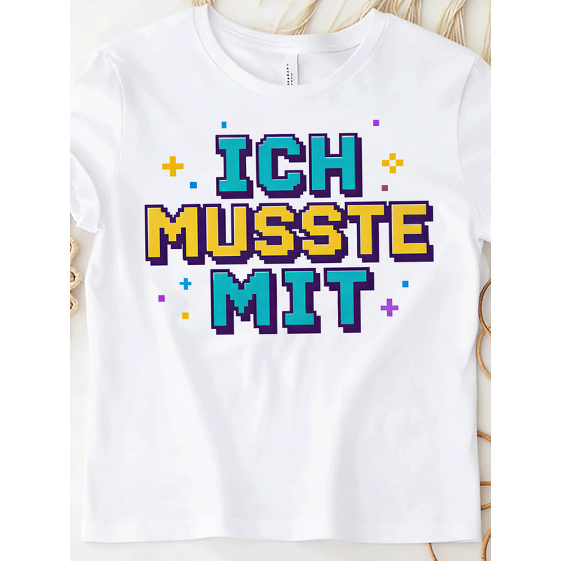 Ich Musste Mit German Meme T-S - Retro Gaming Fonts 评论和价格
