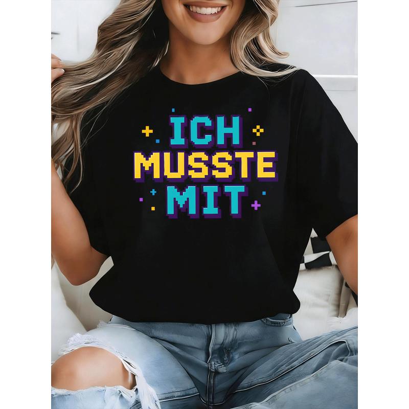 Ich Musste Mit German Meme T-S - Retro Gaming Fonts 评论和价格