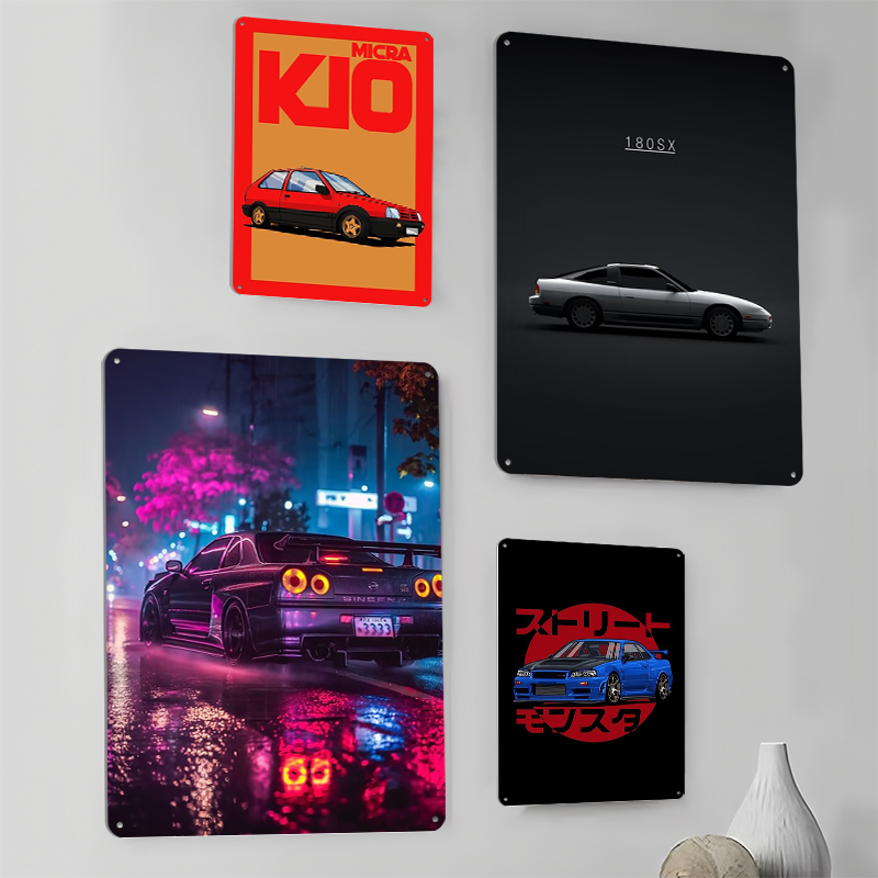 （Nissan） Posters Retro Car Met - Retro Gaming At Home 评论和价格