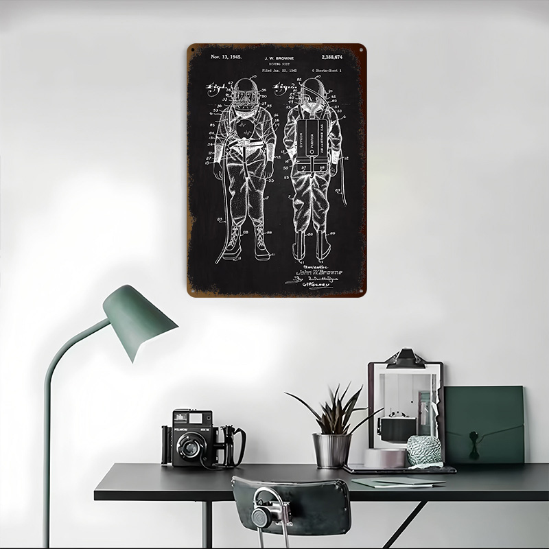 1945 Diving Suit Patent Metal  - Retro Gaming At Home 评论和价格