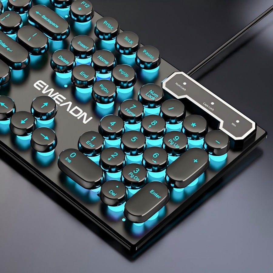 EWEADN Typewriter Gaming Keybo - Retro Gaming Laptop 评论和价格