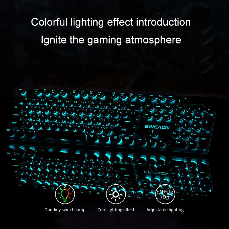 EWEADN Typewriter Gaming Keybo - Retro Gaming Laptop 评论和价格