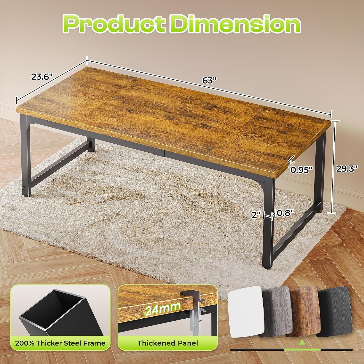 63 x 24 Inch Computer Desk, 0. - Retro Gaming Youtube 评论和价格
