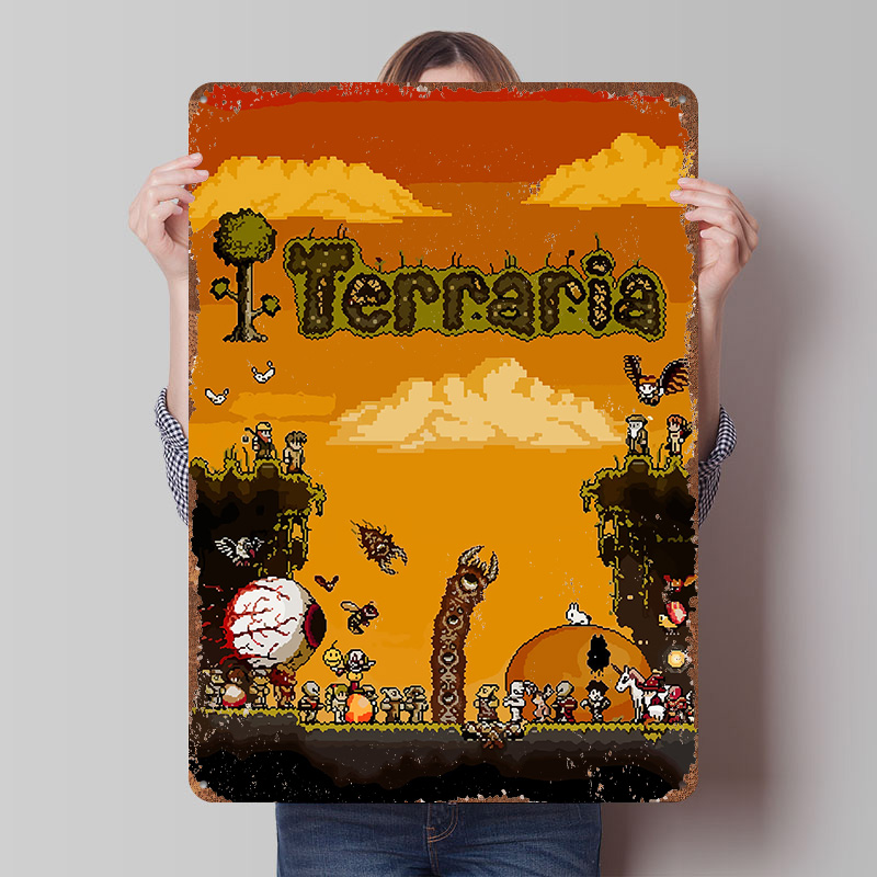 Terraria Pixel Art Game Printe - Retro Gaming At Home 评论和价格