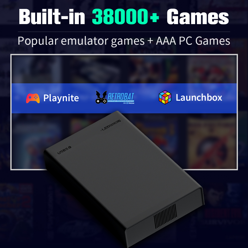 500G Game Hard Drive With 3800 - Retro Gaming Emulator Console 评论和价格