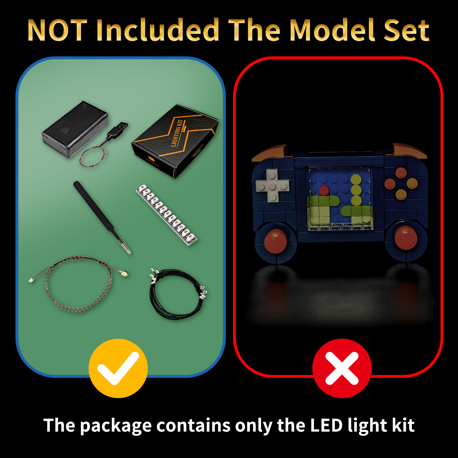 BRIXSPARK LED Lighting Kit for - Retro Gaming Lego 评论和价格