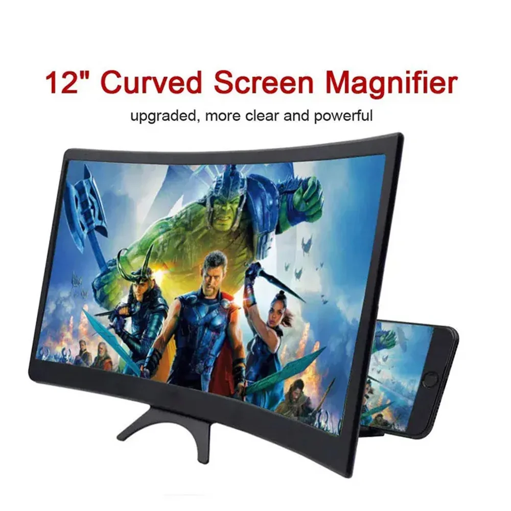 3D HD Curved Screen Mobile Pho - Retro Gaming And Projector 评论和价格