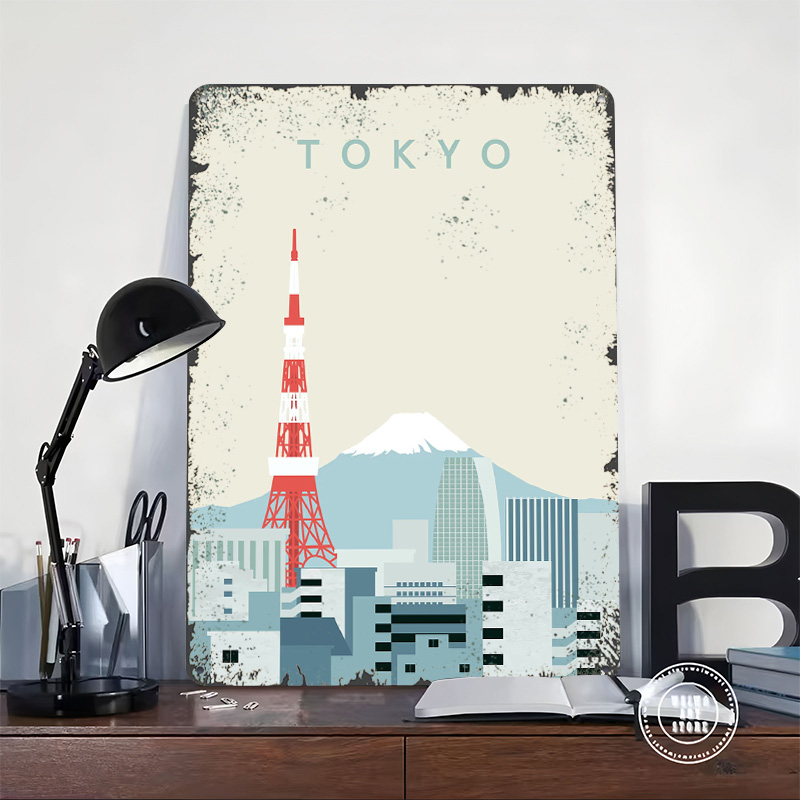 Tokyo Poster Retro 3D Printed  - Retro Gaming At Home 评论和价格