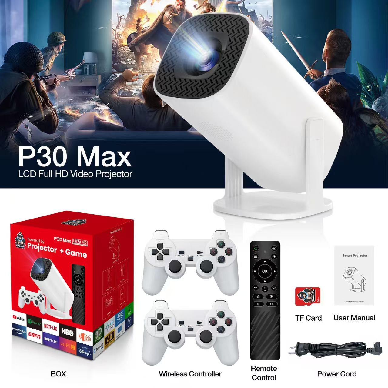 3D Game Projector P30MAX Retro - Retro Gaming And Projector 评论和价格