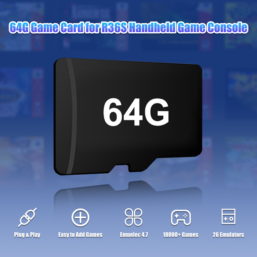64G Game TF Card for R36S Vide - Retro Gaming Handheld Console 评论和价格