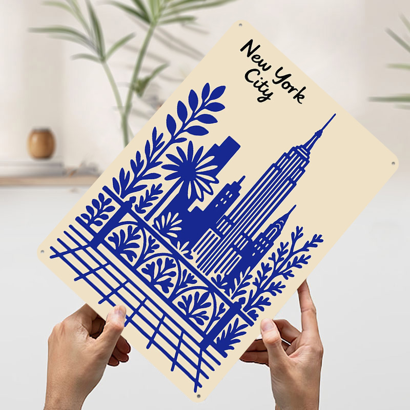 New York City Blue Poster Cust - Retro Gaming At Home 评论和价格