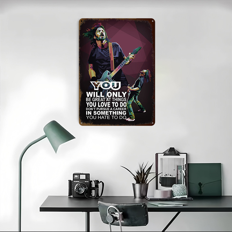 Rockstar Quotes Tin Poster Cus - Retro Gaming At Home 评论和价格
