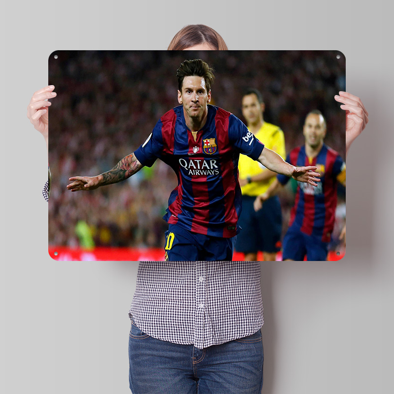 Lionel Messi Football Printed  - Retro Gaming At Home 评论和价格