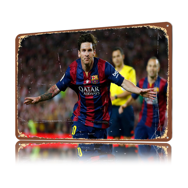 Lionel Messi Football Printed  - Retro Gaming At Home 评论和价格