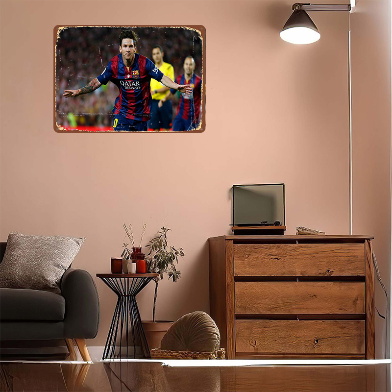 Lionel Messi Football Printed  - Retro Gaming At Home 评论和价格