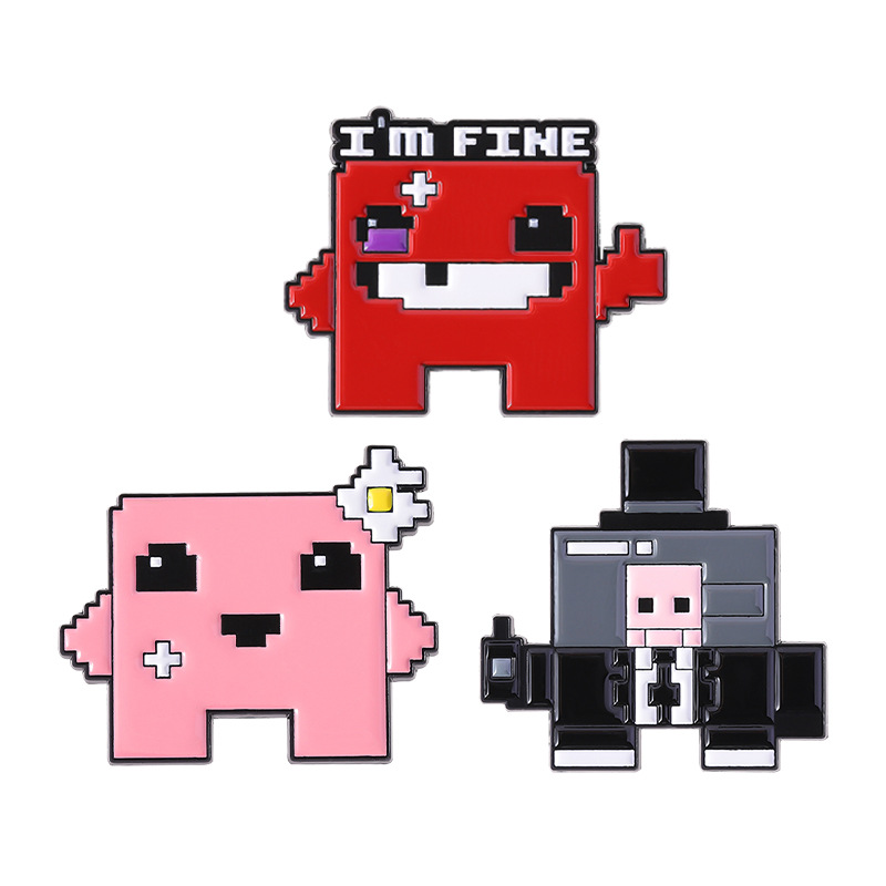 3pcs Pixel Art Enamel Pin Set  - Retro Gaming Kit 评论和价格