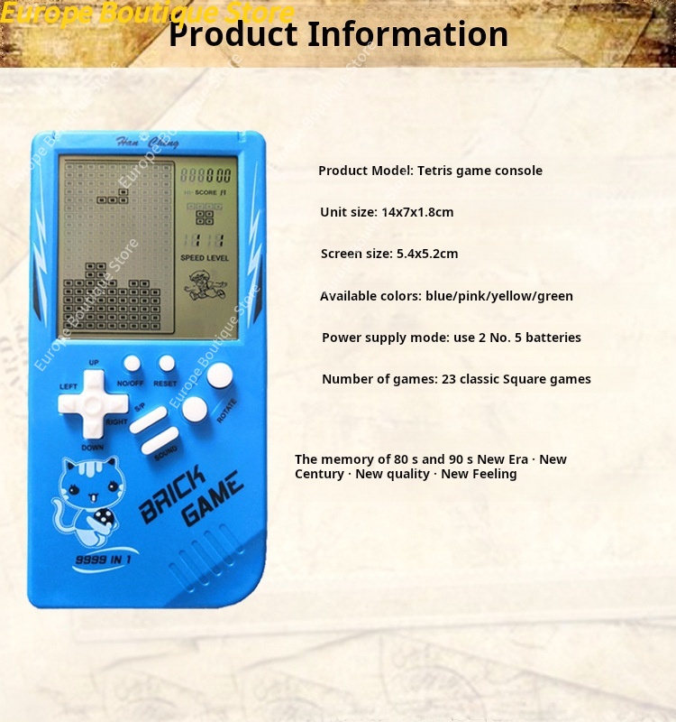 Large Screen Kids Handheld Gam - Retro Gaming Handheld Console 评论和价格