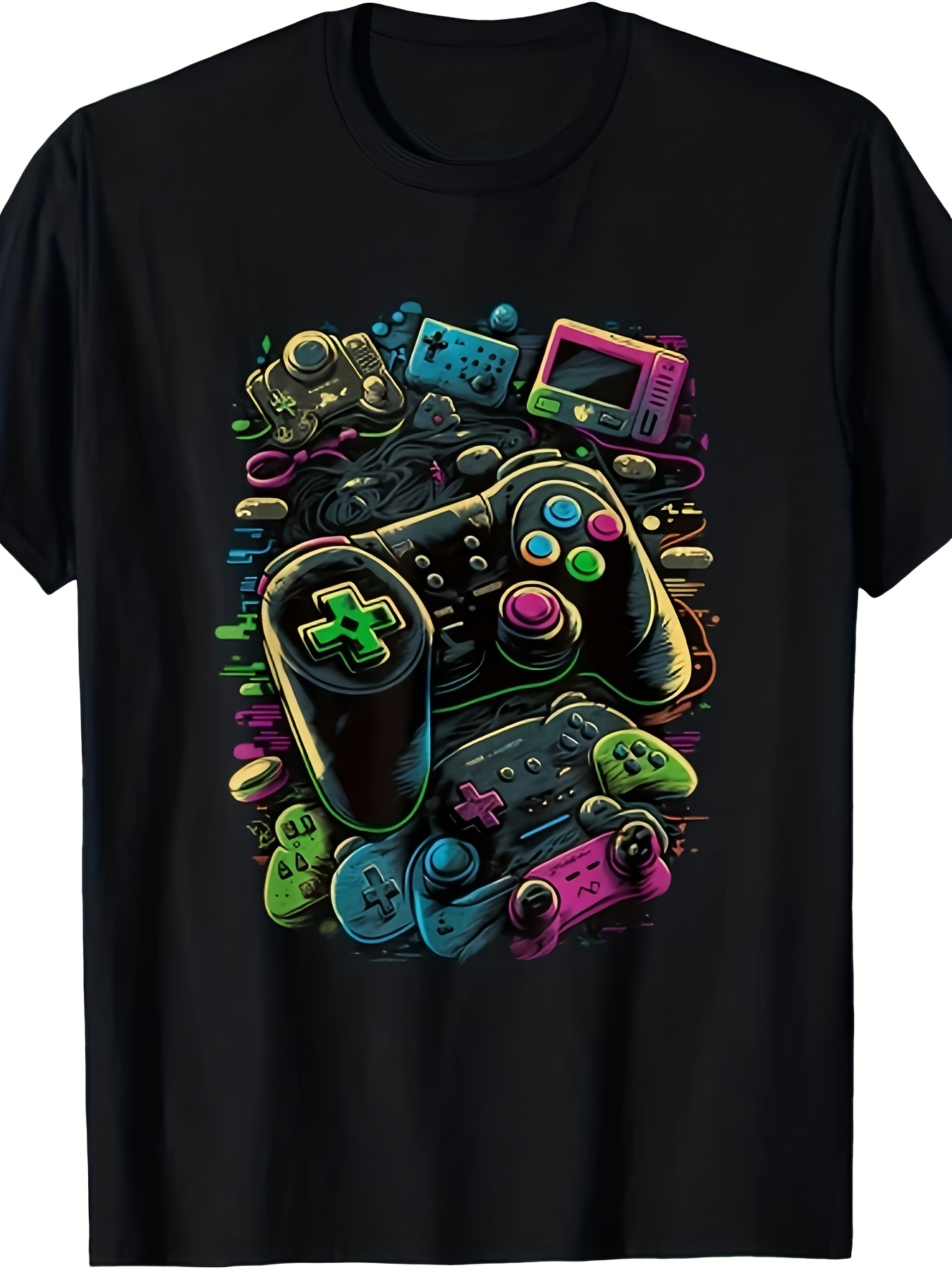 Men's Unisex Control Gamer TSh - Retro Gaming Icons 评论和价格