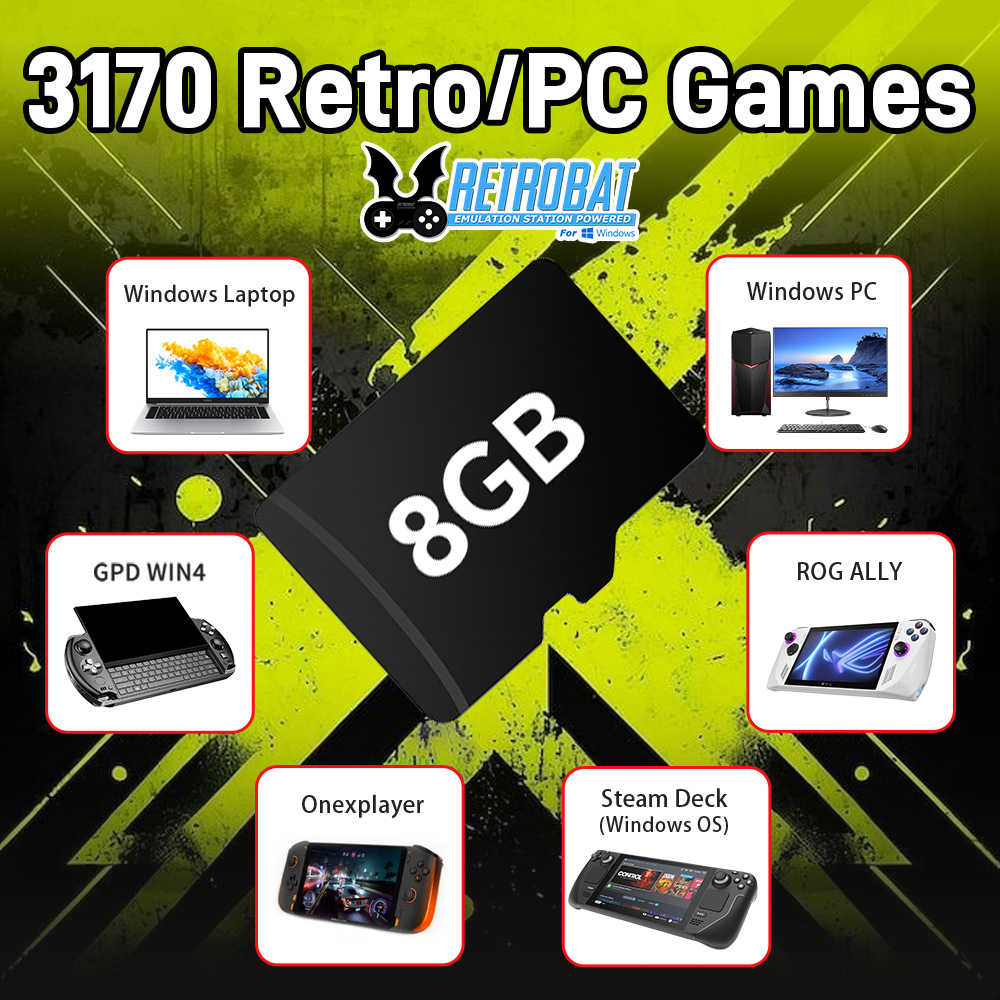 8GB Game TF Card with 3170 Ret - Retro Gaming Emulator Console 评论和价格