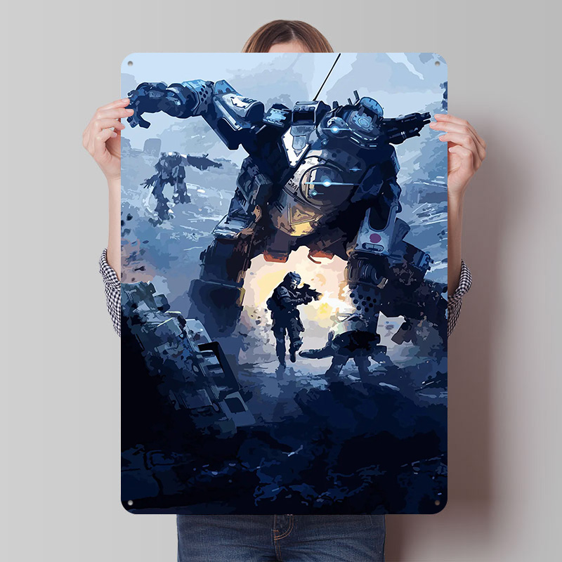 Titalfall Tinplate Poster Cust - Retro Gaming At Home 评论和价格