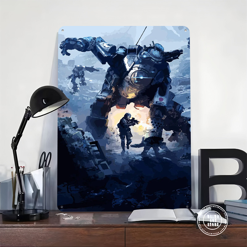 Titalfall Tinplate Poster Cust - Retro Gaming At Home 评论和价格