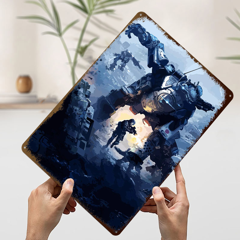 Titalfall Tinplate Poster Cust - Retro Gaming At Home 评论和价格