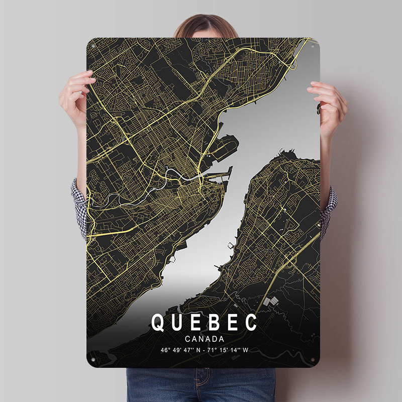 Quebec Silver City Map Printed - Retro Gaming Quebec 评论和价格