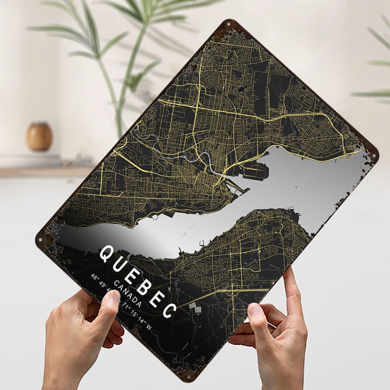 Quebec Silver City Map Printed - Retro Gaming Quebec 评论和价格